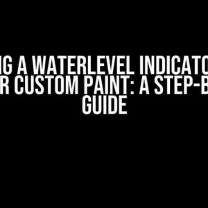 Creating a WaterLevel Indicator using Flutter Custom Paint: A Step-by-Step Guide