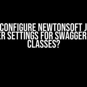 How to Configure Newtonsoft JSON.NET Serializer Settings for Swagger Example Classes?