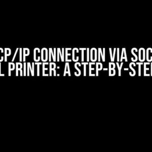 Open a TCP/IP Connection via Socket with a Label Printer: A Step-by-Step Guide