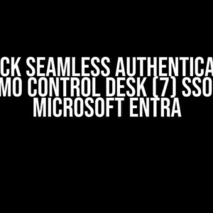 Unlock Seamless Authentication: Maximo Control Desk (7) SSO with Microsoft Entra